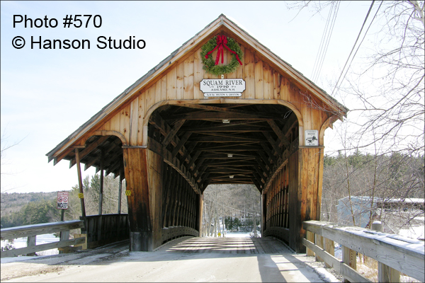 Ashland, NH - Squam River Bridge - End - Winter